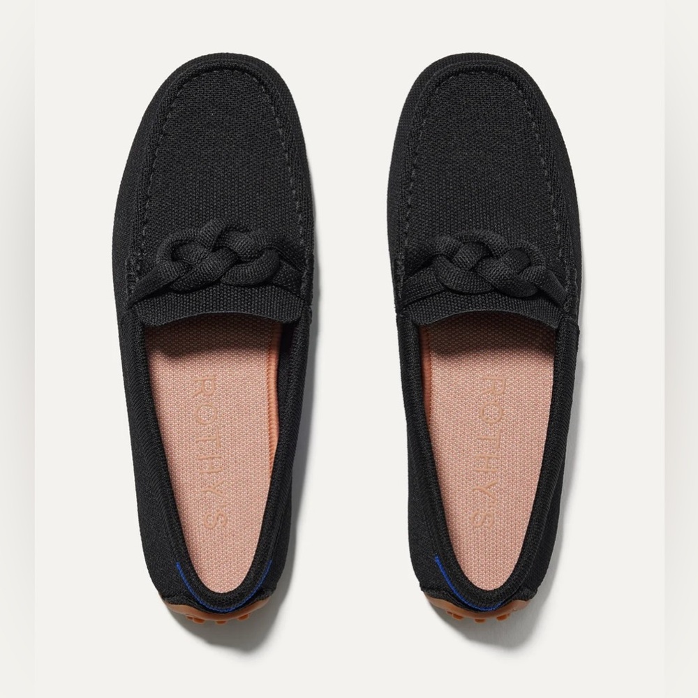 ***SOLD*** Rothy's The Braid Driver Black Loafers Womens Everyday Career Wear - Picture 3 of 11